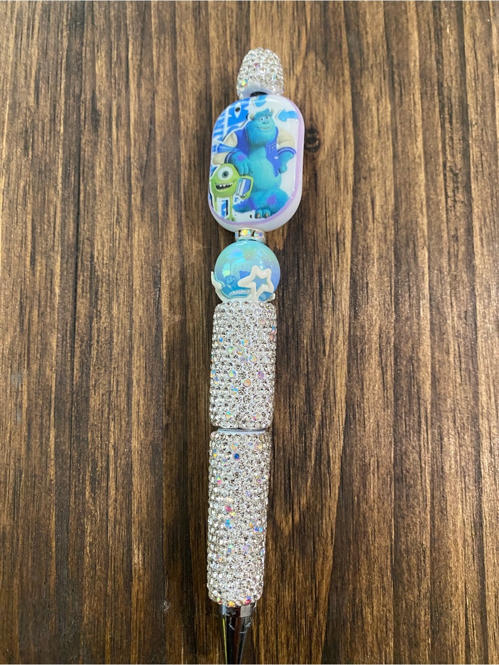 Monsters University Crystal Beaded Bling Pen - Blue